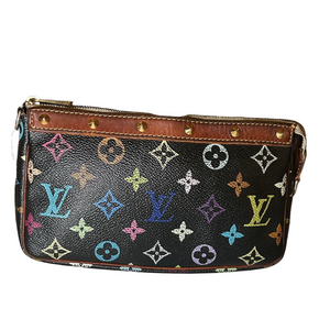 071. Louis Vuitton Black Murakami Monogram Clutch